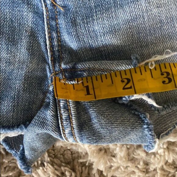 Rails Austin Blue Distressed Paint Splatter Denim Short Festival Concert Boho - Picture 16 of 16